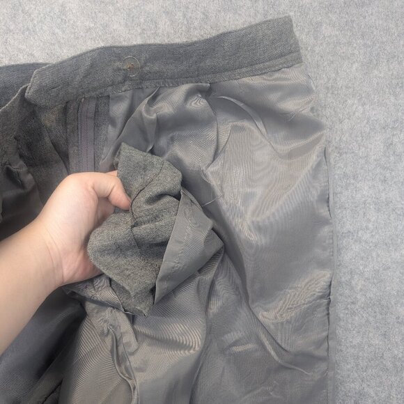 Lauren Ralph Lauren women dress pants grey formal business office pleat size 14 - Picture 9 of 11